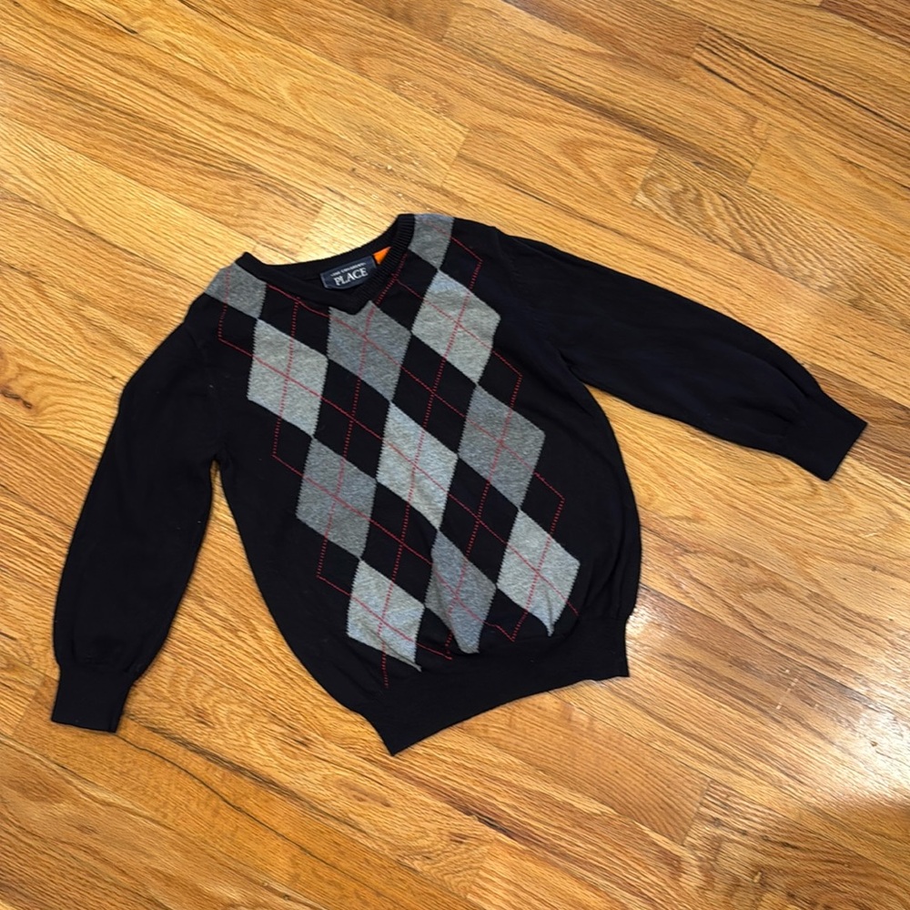 Children’s Place Argyle Sweater (size 4T)